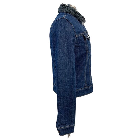 LEVI'S Lined Trucker Denim Jacket Medium - Picture 2 of 16